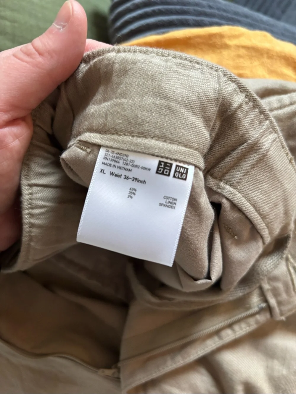 Men's Classic Straight linen Pants in Brown